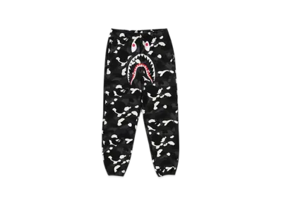 A BATHING APE City Camo Shark Relaxed Fit Sweatpants "Black"
