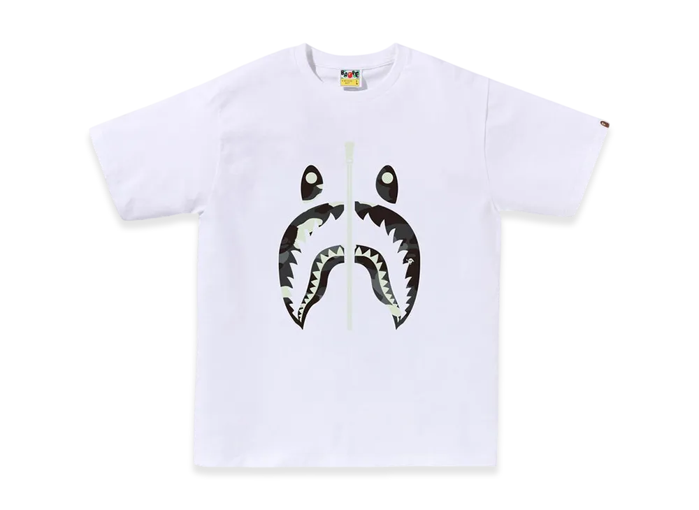 A BATHING APE City Camo Shark Tee "White"