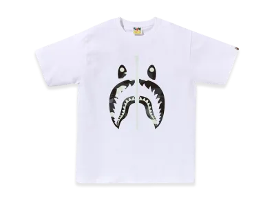 A BATHING APE City Camo Shark Tee "White"