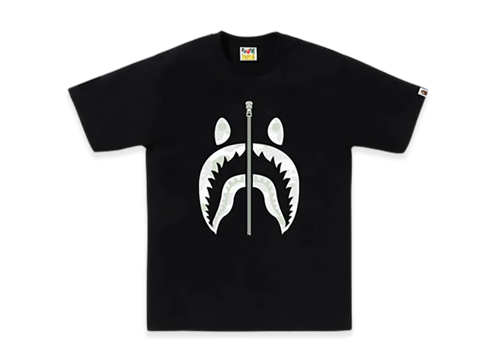 A BATHING APE City Camo Shark Tee "Black"