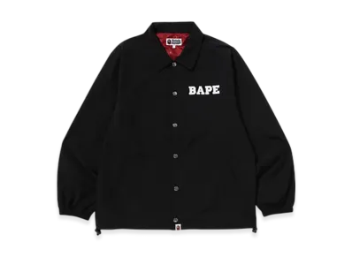 A BATHING APE College Coach Jacket "Black"