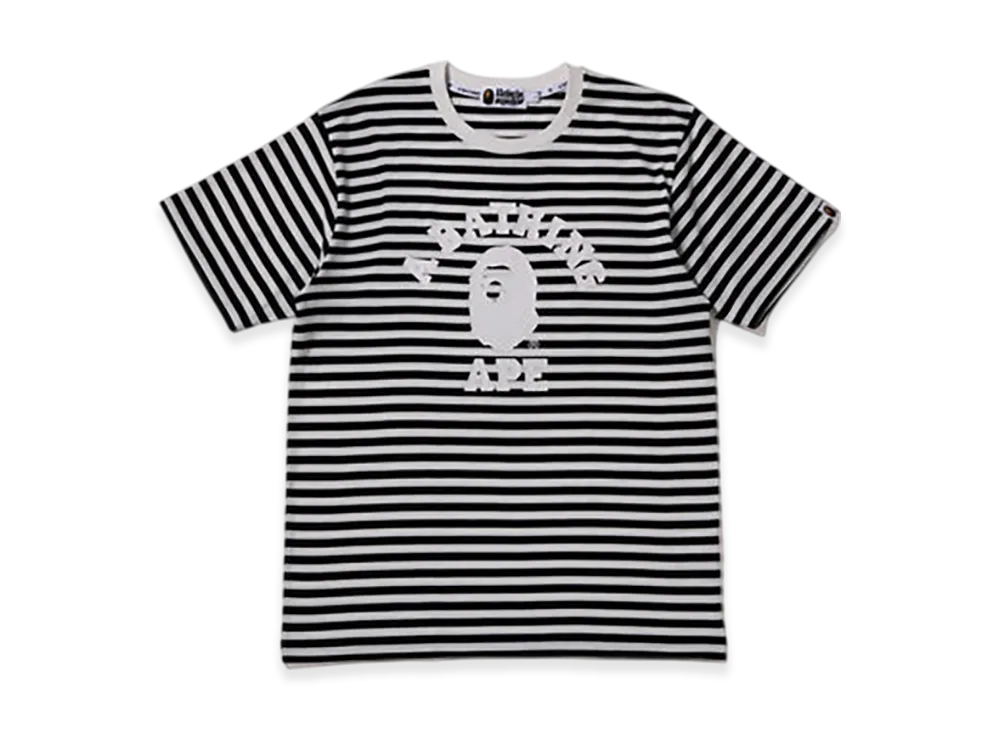 A BATHING APE College Hoop Tee "Black"