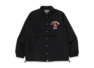 A BATHING APE College One Point Coach Jacket "Black"