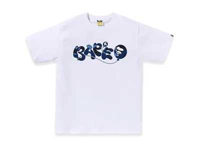 A BATHING APE Color Camo Bape Balloon Tee "White/Navy"