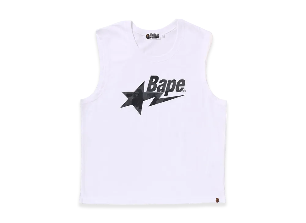 A BATHING APE Color Camo Bape Sta Tank Top "White"