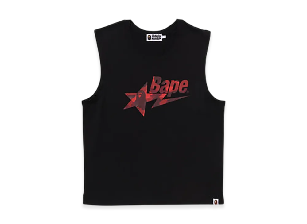 A BATHING APE Color Camo Bape Sta Tank Top "Black"