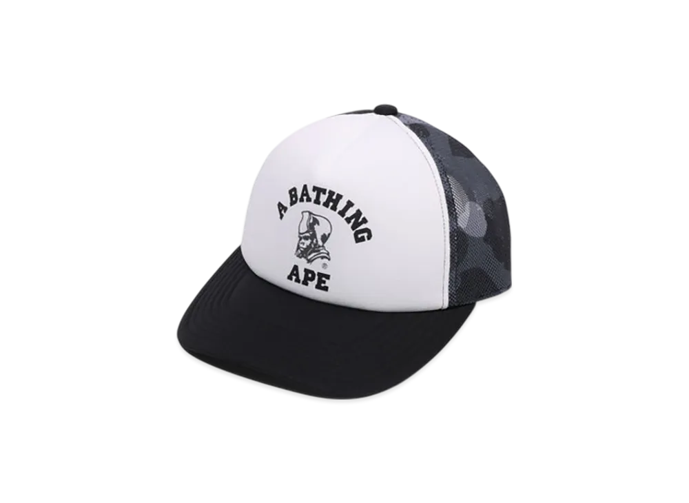 A BATHING APE Color Camo General Mesh Cap "Navy"