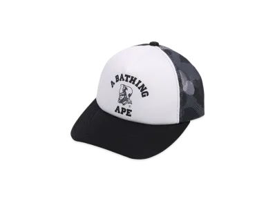 A BATHING APE Color Camo General Mesh Cap "Black"