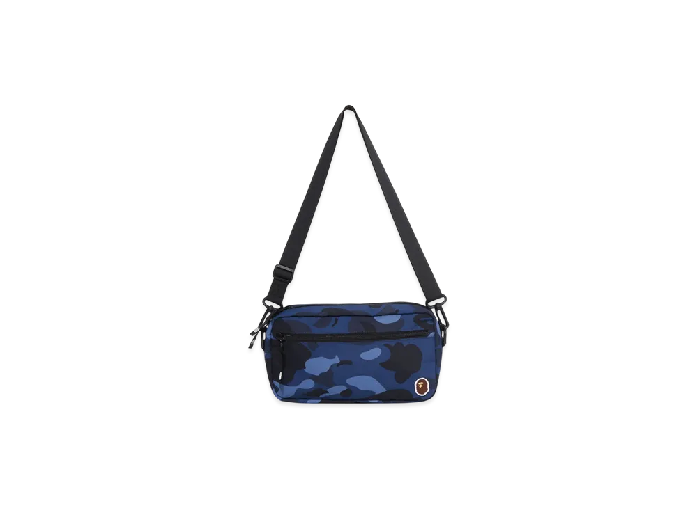 A BATHING APE Color Camo Mini Shoulder Bag "Navy"