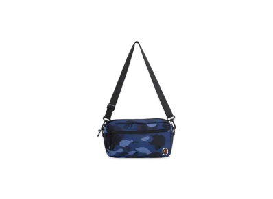 A BATHING APE Color Camo Mini Shoulder Bag "Navy"