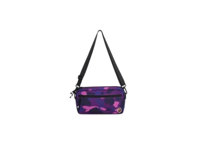 A BATHING APE Color Camo Mini Shoulder Bag "Purple"
