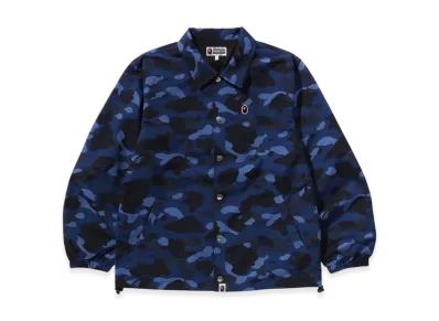 A BATHING APE Color Camo One Point Coach Jacket "Navy"