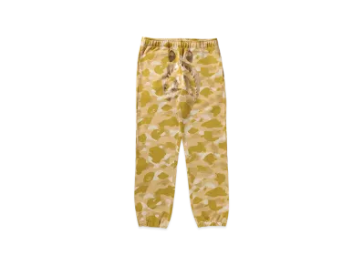 A BATHING APE Color Camo Shark Sweat Pants "Yellow"