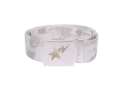 A BATHING APE Color Camo Sta Gi Belt "White"