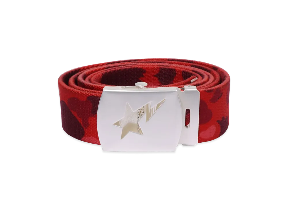 A BATHING APE Color Camo Sta Gi Belt 