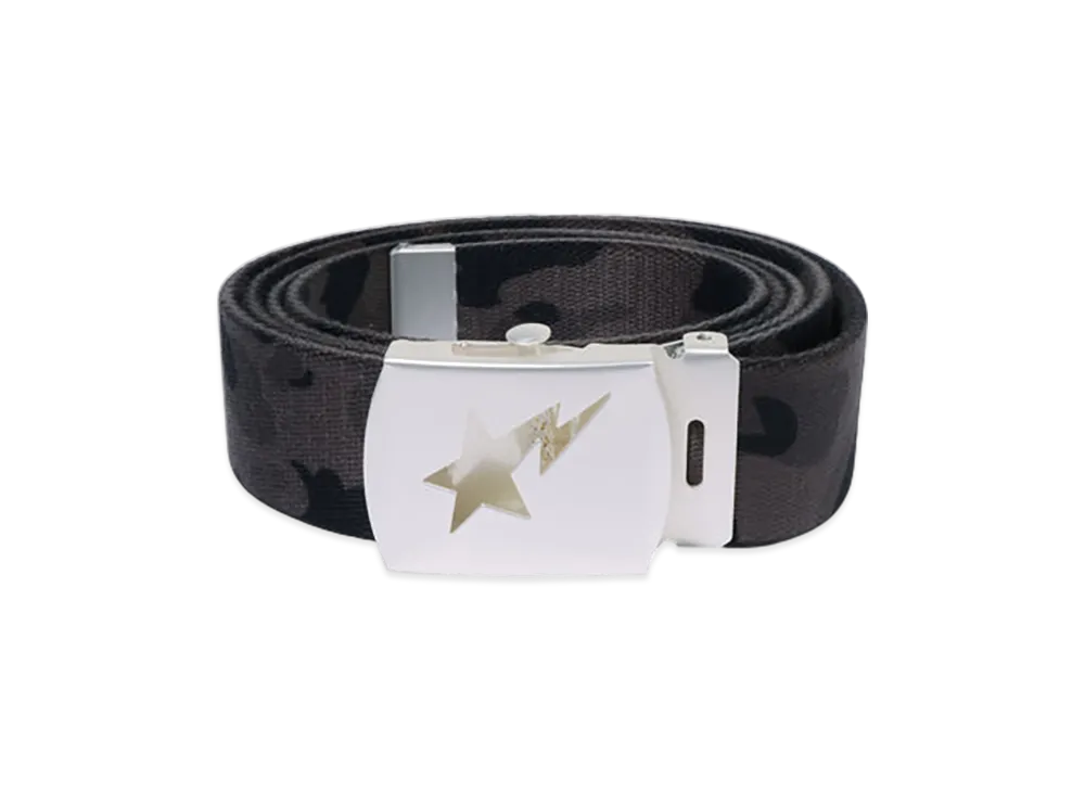 A BATHING APE Color Camo Sta Gi Belt "Black"