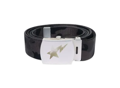 A BATHING APE Color Camo Sta Gi Belt "Black"