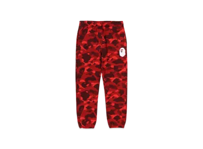 A BATHING APE Color Camo Sweat Pants "Red"