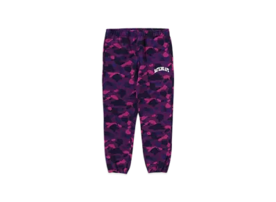 A BATHING APE Color Camo Sweatpants "Purple"