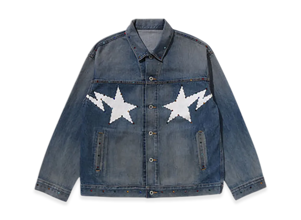 A BATHING APE Color Stone Denim Jacket "Indigo"