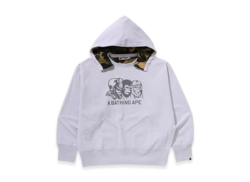 A BATHING APE Double Face Pullover Hoodie Bape Legacy "Gray"