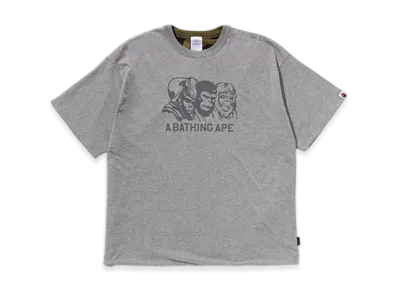 A BATHING APE Double Face Tee Bape Legacy "Gray"