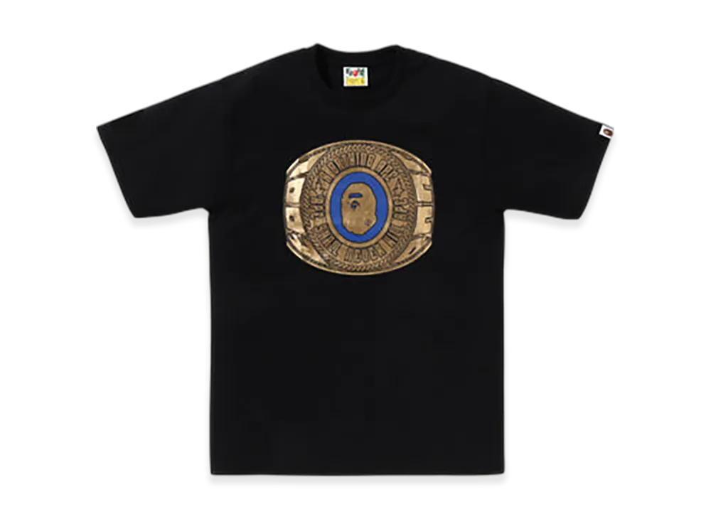 A BATHING APE Foil College Ring Tee Bapec "Black"