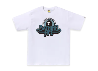 A BATHING APE Genuine Garment Logo Tee "White"