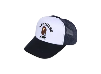 A BATHING APE Go Ape Pointer College Mesh Cap Bapec "Navy"