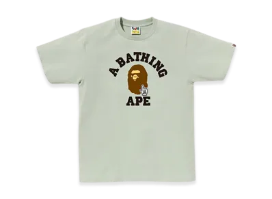A BATHING APE Go Ape Pointer College Tee "Green"