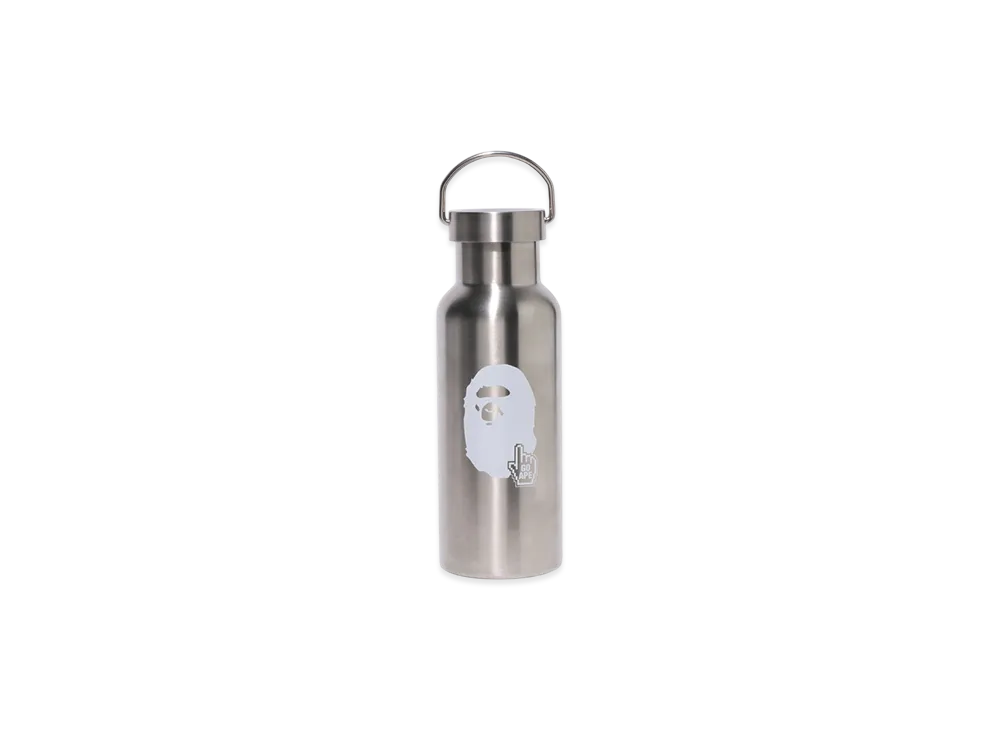 A BATHING APE Go Ape Pointer Stainless Steel Bottle "Silver"