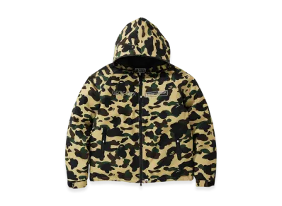 A BATHING APE Gore-Tex 1st Camo Hoodie Down Jacket "Yellow"