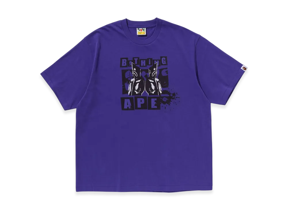 A BATHING APE Graffiti Bape Logo Relaxed Fit Tee #2 "Purple"