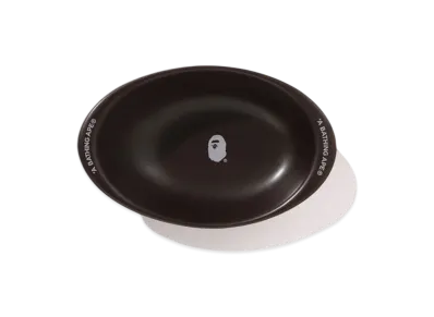 A BATHING APE Hasamiyaki Oval Plate "Brown"