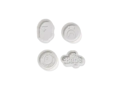 A BATHING APE Hasamiyaki Soy Sauce Dish "White"