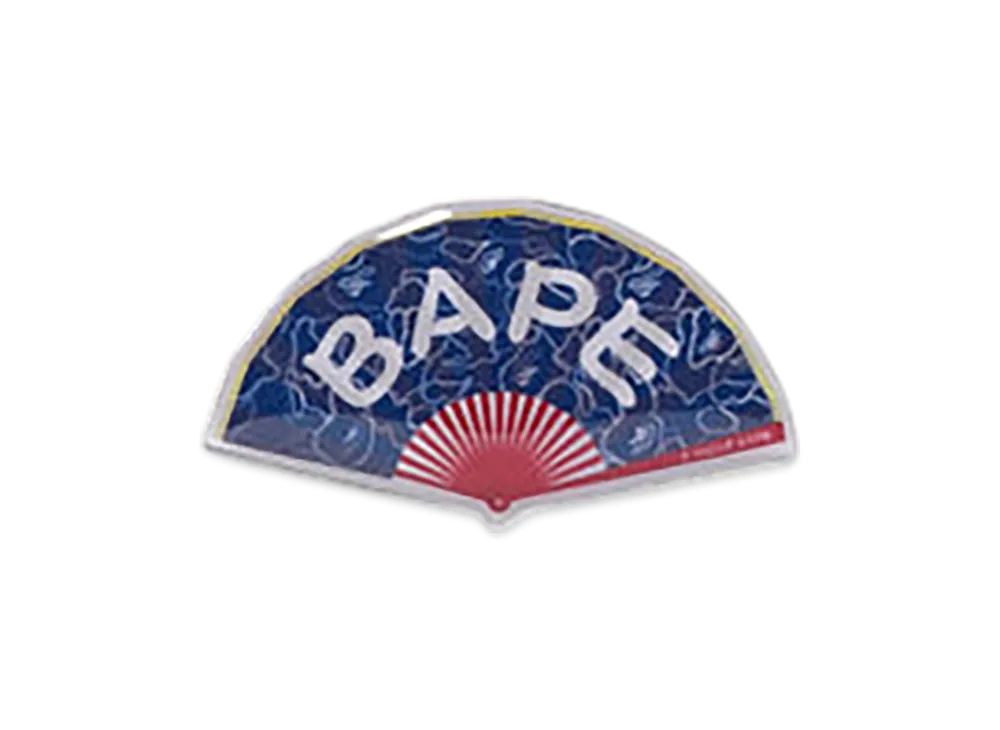 A BATHING APE Japanese Fan Pins "Multi"