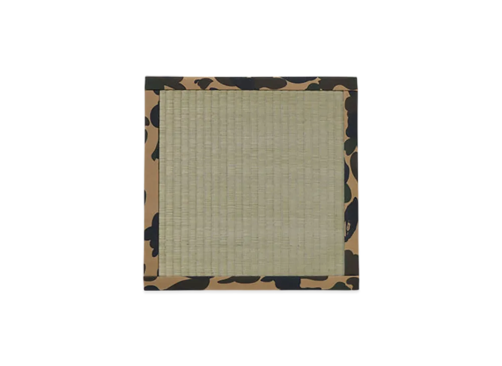 A BATHING APE Japanese Tatami Sitting Pad "Yellow"