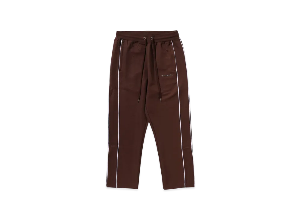A BATHING APE Line Camo Jacquard Metal Logo Relaxed Fit Track Sweat Pants "Brown"