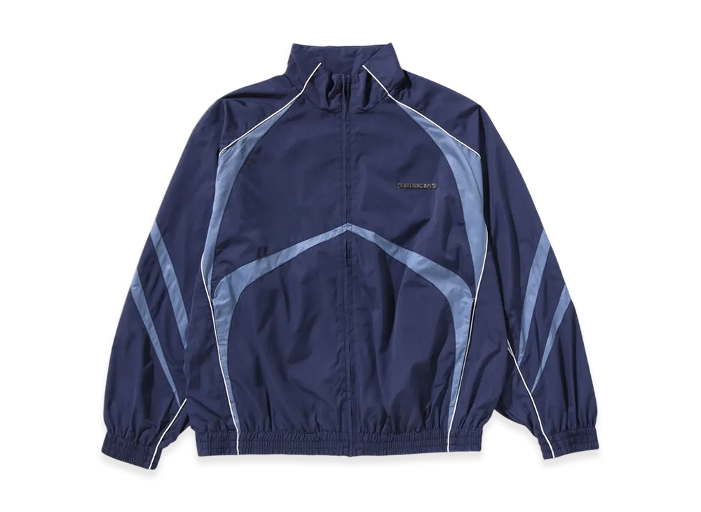 A BATHING APE Line Camo Metal Logo Track Jacket "Navy"