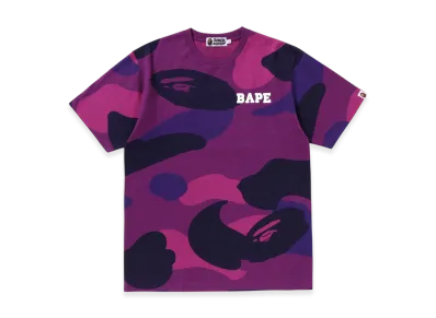 A BATHING APE Mega Color Camo Relaxed Fit Tee "Purple"