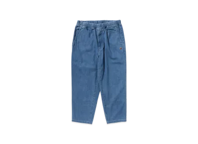 A BATHING APE One Point 1 Pleat Elasticated Denim Pants "Lightindi"