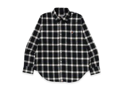 A BATHING APE One Point Check Shirt Bapec "Green"