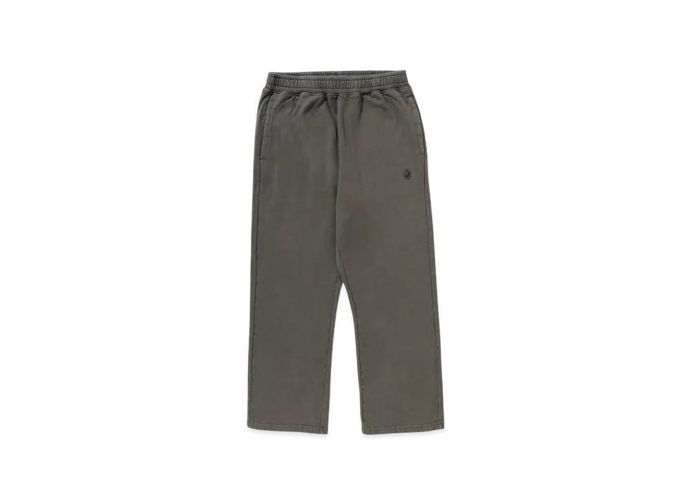 A BATHING APE One Point Relaxed Fit Wide Leg Sweatpants "Olive Drab"