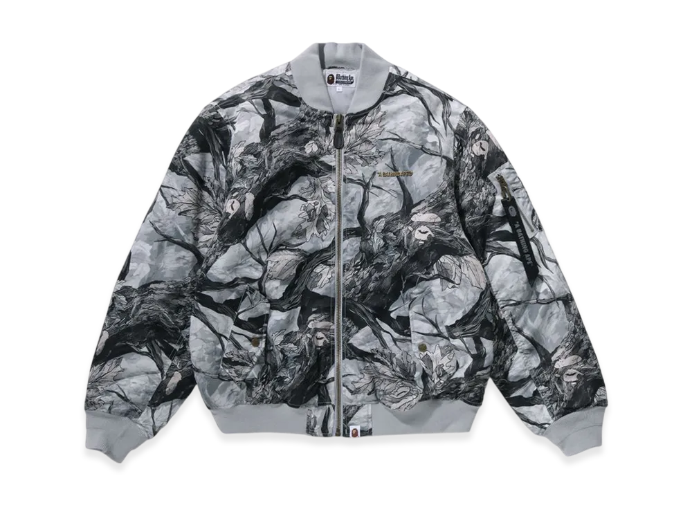A BATHING APE Bomber Jacket "White"