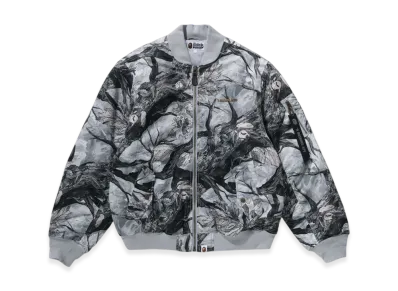 A BATHING APE Bomber Jacket "White"