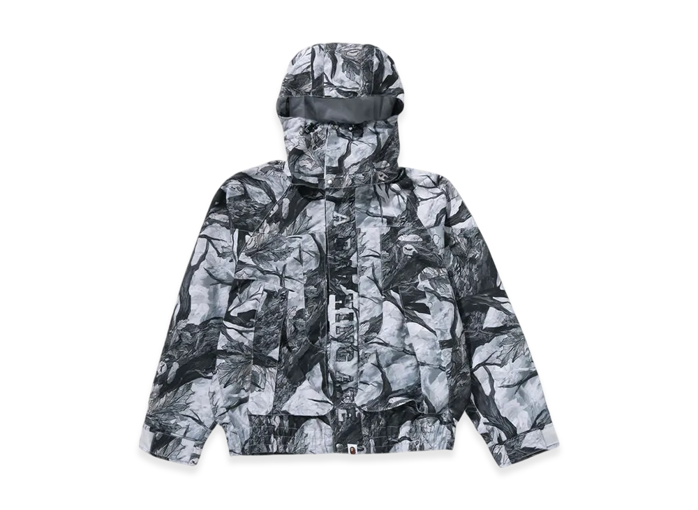 A BATHING APE Hooded Snowboard Jacket "White"