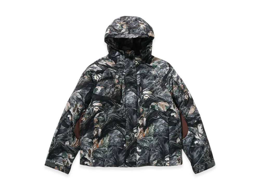 A BATHING APE Metal Logo Down Jacket "Brown"