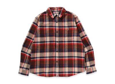 A BATHING APE Bape Check Shirt "Red"