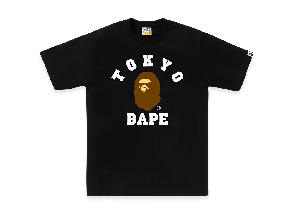A BATHING APE College Tee "Black"