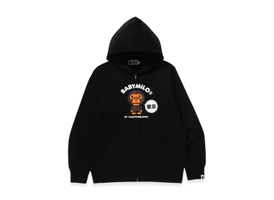 A BATHING APE Baby Milo Zip Hoodie "Black"